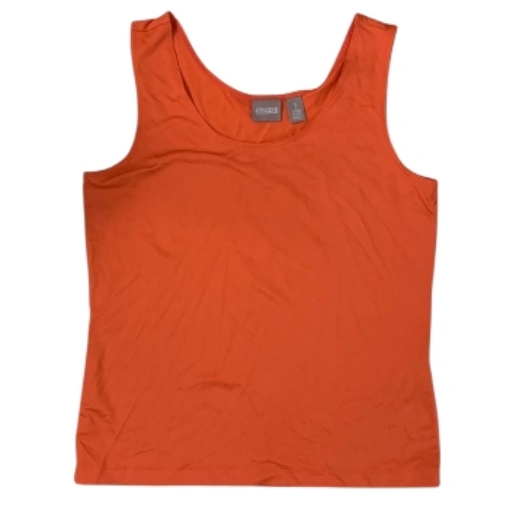 Chicos Vibrant Orange Tank Top Size 1
